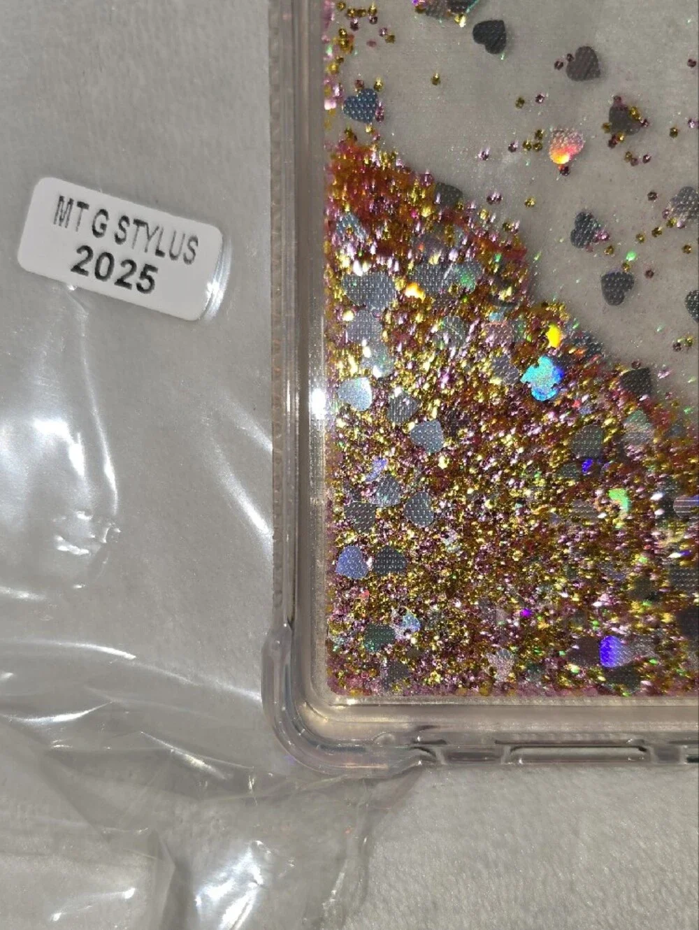 Motorola Moto G Stylus 2025 Clear Liquid Glitter Phone Case Holographic Sparkle